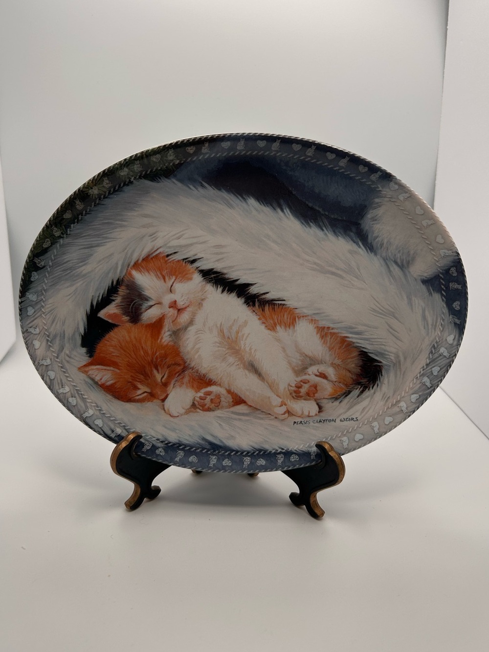 Vintage “Hat Naps” Bradford Porcelain Collector Plate by Persis Weirs #1268A